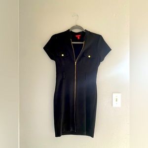 Guess collared black dress